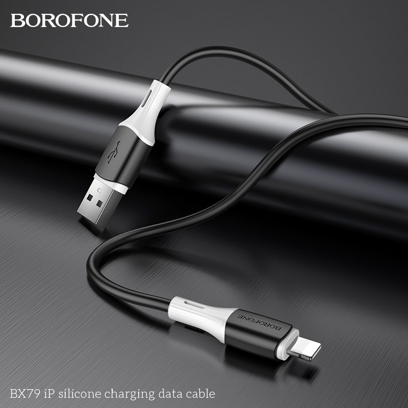 BOROFONE BX79 silicone USB-A to Lightning cable NZ 6